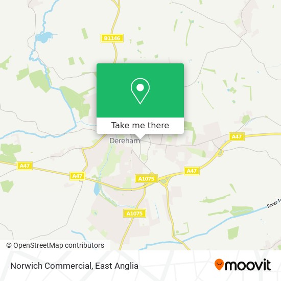 Norwich Commercial map