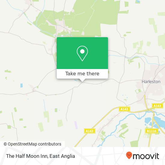 The Half Moon Inn, Rushall Road Rushall Diss IP21 4 United Kingdom map