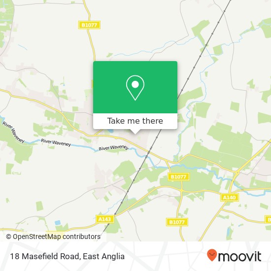 18 Masefield Road, Diss Diss map