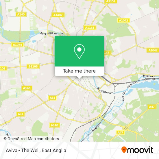 Aviva - The Well map