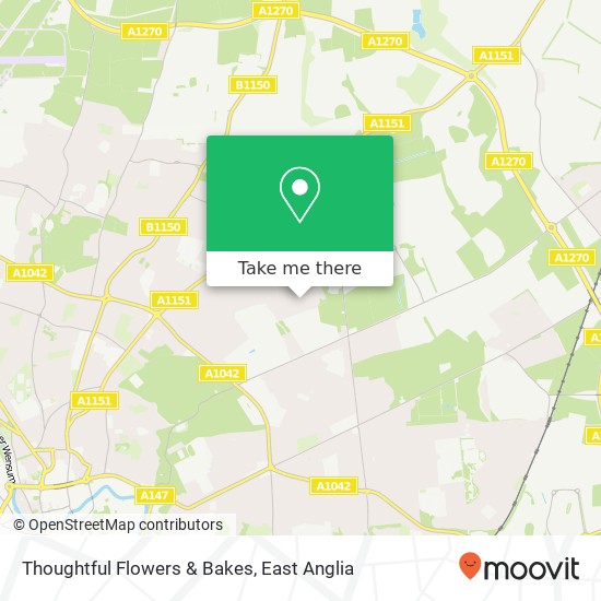 Thoughtful Flowers & Bakes, Blithewood Gardens Sprowston Norwich NR7 8PT map