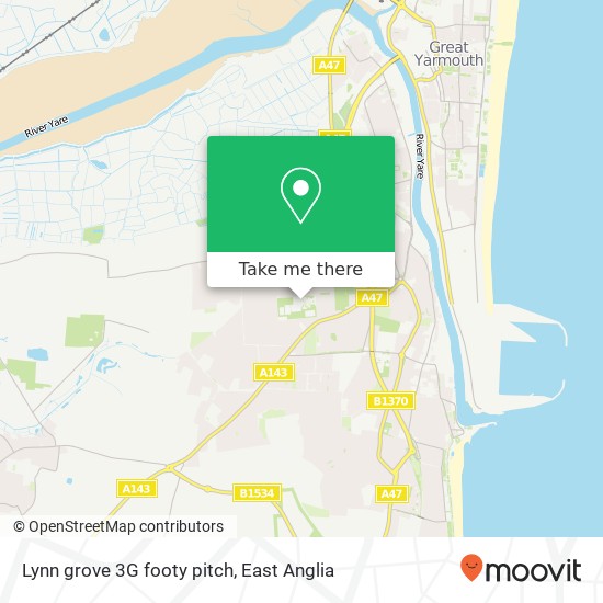 Lynn grove 3G footy pitch map