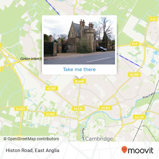 Histon Road, Cambridge Cambridge map