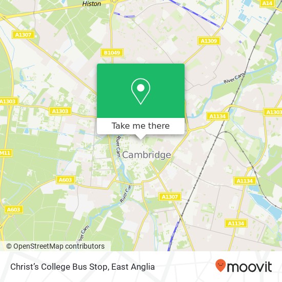 Christ’s College Bus Stop, null map