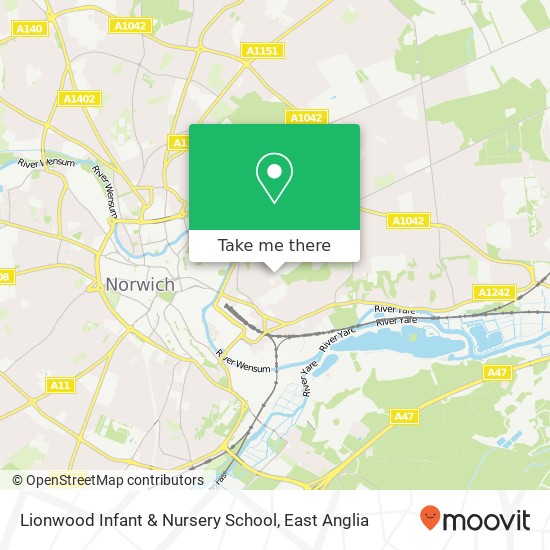 Lionwood Infant & Nursery School map