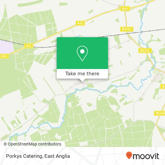 Porkys Catering map