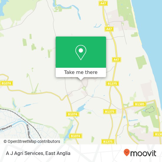 A J Agri Services, 59 The Street Blundeston Lowestoft NR32 5AA map