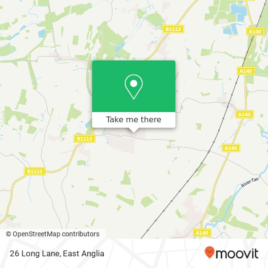 26 Long Lane, Mulbarton Norwich map