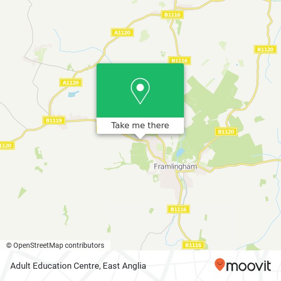 Adult Education Centre, Saxtead Road Framlingham Woodbridge IP13 9HE map