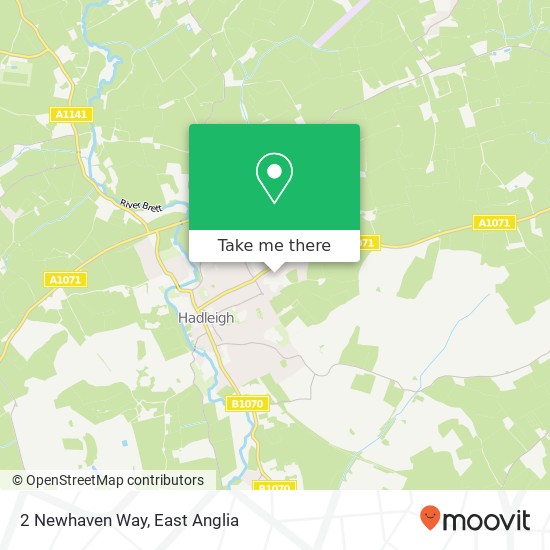 2 Newhaven Way, Hadleigh Ipswich map