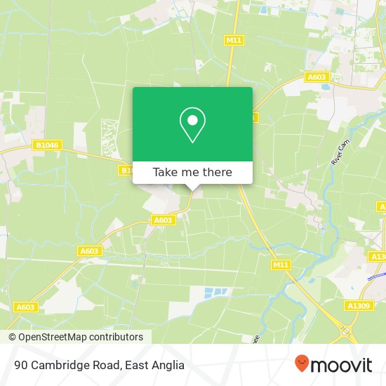 90 Cambridge Road, Barton Cambridge map