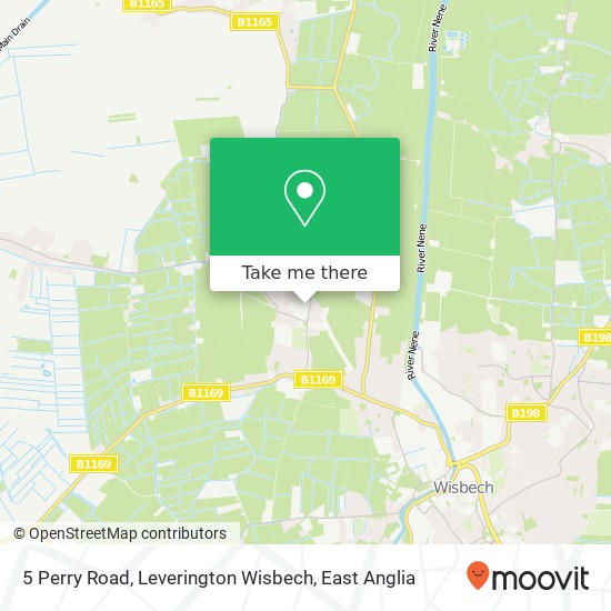 5 Perry Road, Leverington Wisbech map