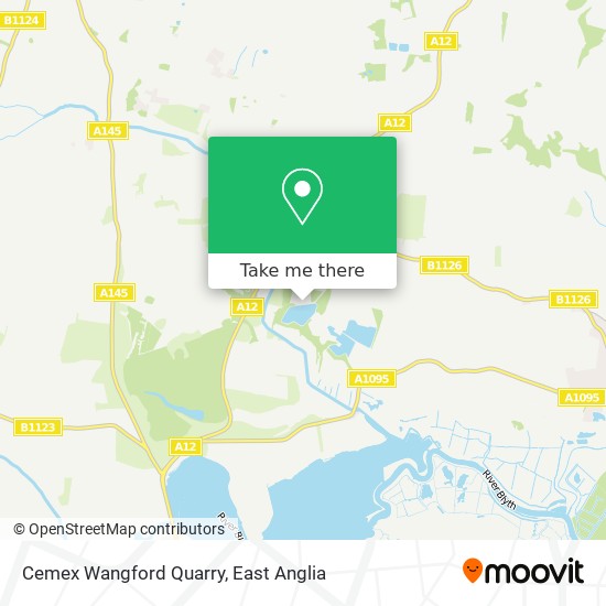 Cemex Wangford Quarry map