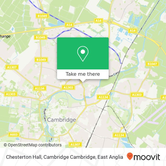 Chesterton Hall, Cambridge Cambridge map
