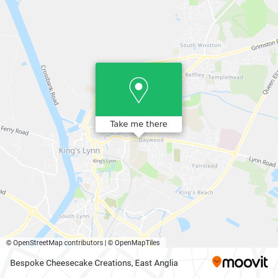 Bespoke Cheesecake Creations map
