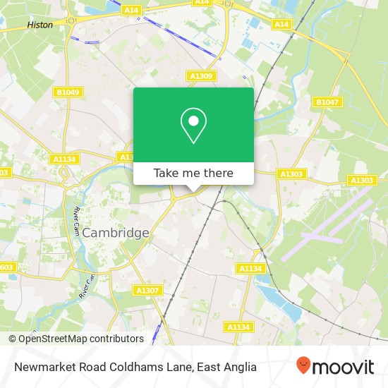 Newmarket Road Coldhams Lane, Cambridge Cambridge CB5 8 United Kingdom map