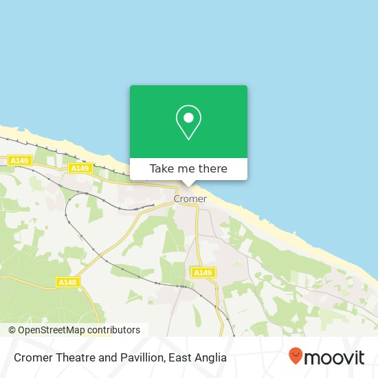 Cromer Theatre and Pavillion map