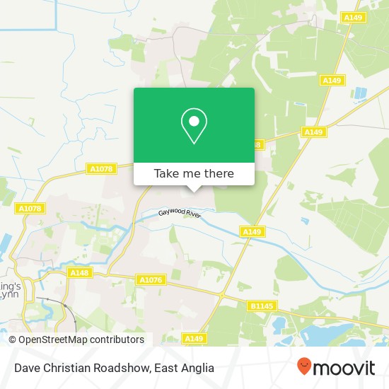 Dave Christian Roadshow map