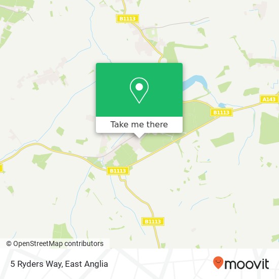 5 Ryders Way, Rickinghall Diss map