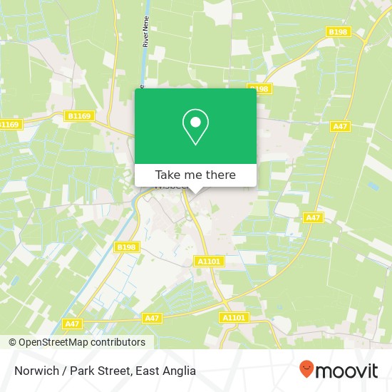 Norwich / Park Street, Wisbech Wisbech PE13 2 United Kingdom map