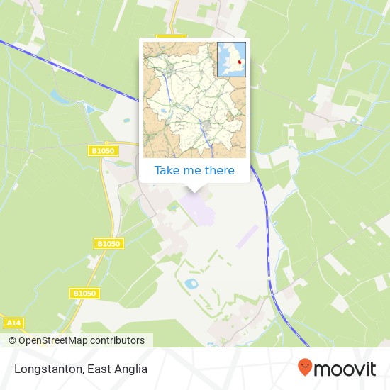 Longstanton map