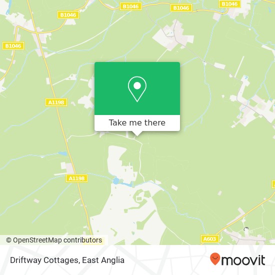 Driftway Cottages map