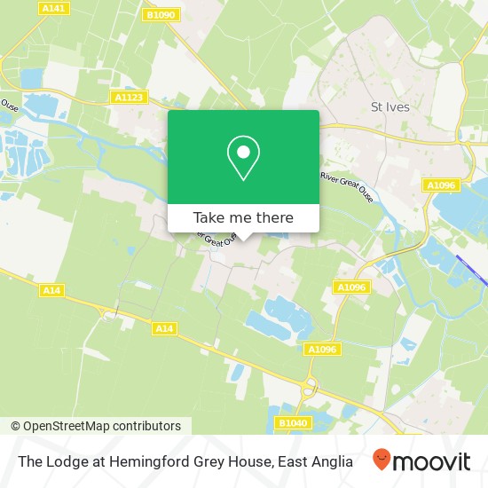 The Lodge at Hemingford Grey House map