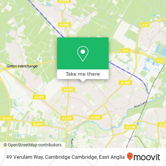 49 Verulam Way, Cambridge Cambridge map