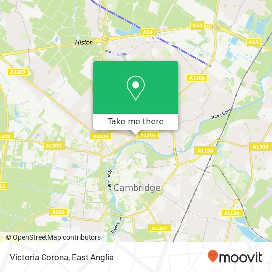 Victoria Corona, Cambridge Cambridge map