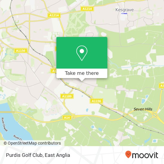 Purdis Golf Club map