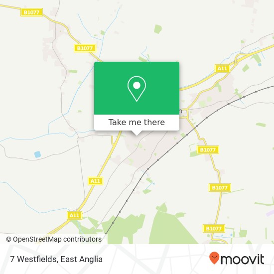 7 Westfields, Attleborough Attleborough map