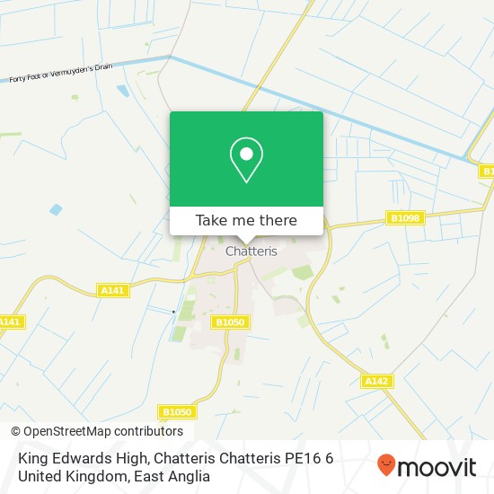 King Edwards High, Chatteris Chatteris PE16 6 United Kingdom map