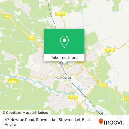 47 Newton Road, Stowmarket Stowmarket map