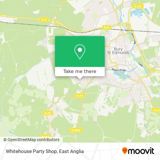 Whitehouse Party Shop map