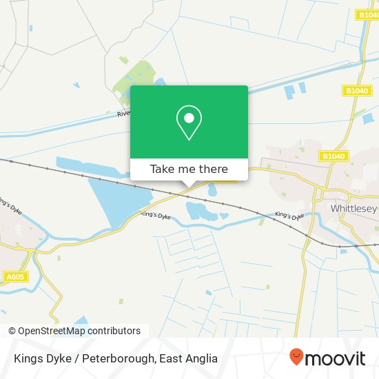 Kings Dyke / Peterborough, Whittlesey Peterborough map