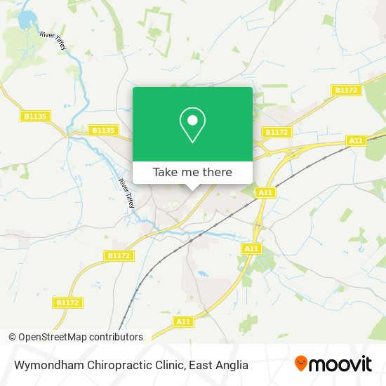 Wymondham Chiropractic Clinic map