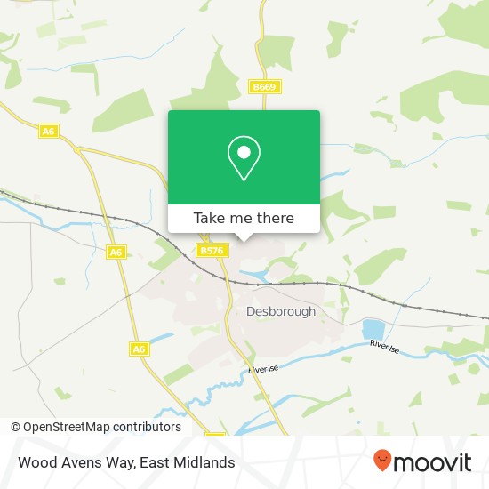 Wood Avens Way map