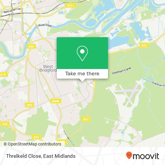 Threlkeld Close map