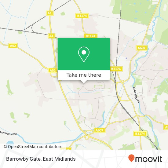 Barrowby Gate map