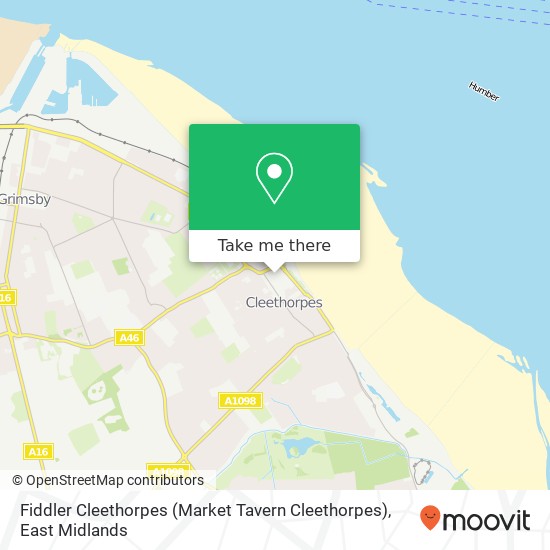 Fiddler Cleethorpes (Market Tavern Cleethorpes) map