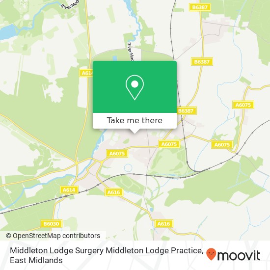 Middleton Lodge Surgery Middleton Lodge Practice map