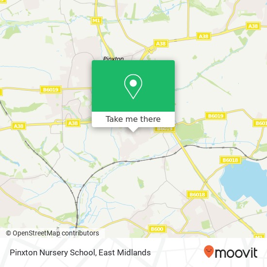 Pinxton Nursery School map