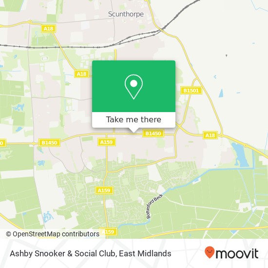 Ashby Snooker & Social Club map