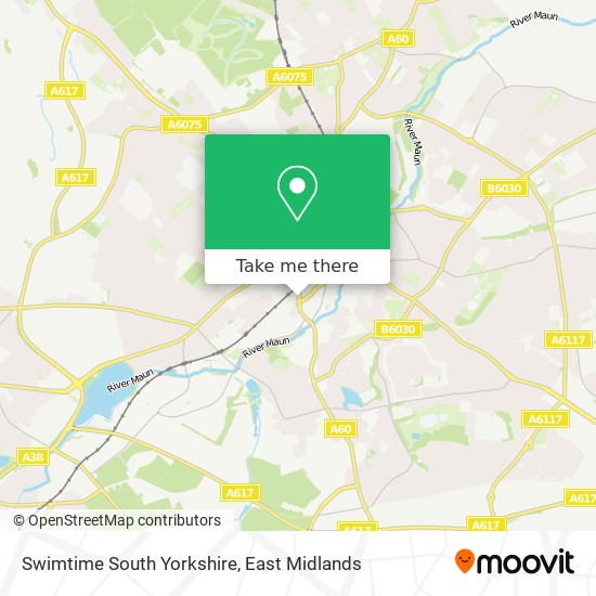 Swimtime South Yorkshire map