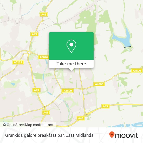 Grankids galore breakfast bar map