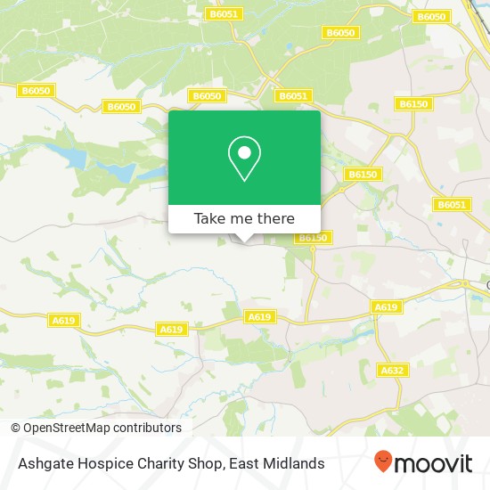 Ashgate Hospice Charity Shop map