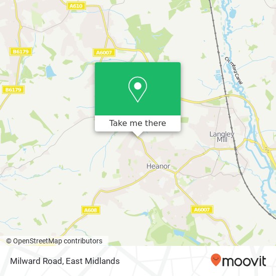 Milward Road map