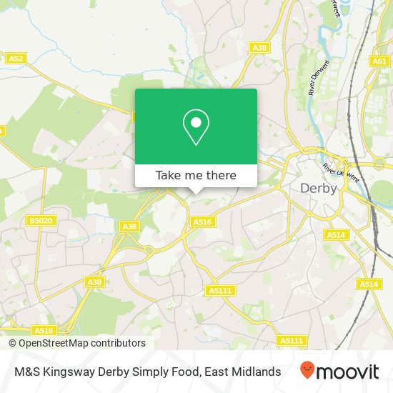 M&S Kingsway Derby Simply Food map