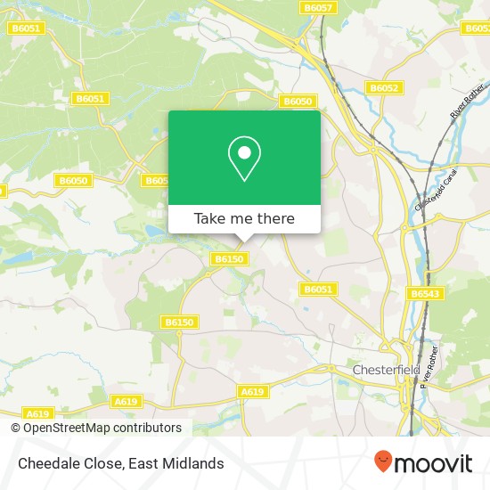 Cheedale Close map