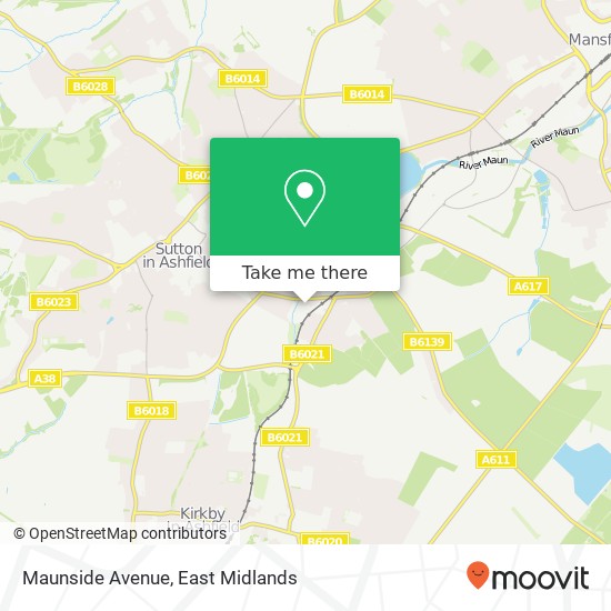 Maunside Avenue map